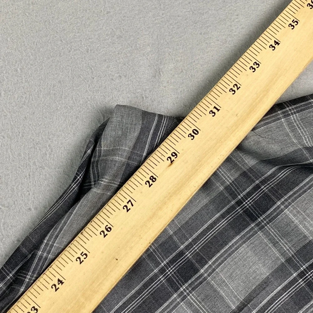 Polo Golf Ralph Lauren Pants Mens 36x30 Wool Gray Plaid stretch